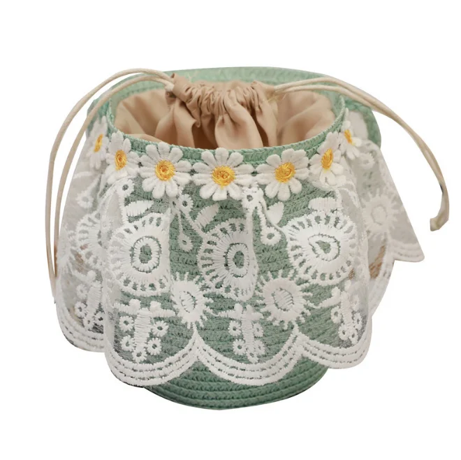 2021 Summer Beach Lovely Mini Lace Children Bucket Bags Fashion Single Shoulder Straw Weave Small Purses For Kids, As pic
2021 Summer Beach Lovely Mini Lace Children Bucket Bags Fashion Single Shoulder Straw Weave Small Purses For Kids, As pic