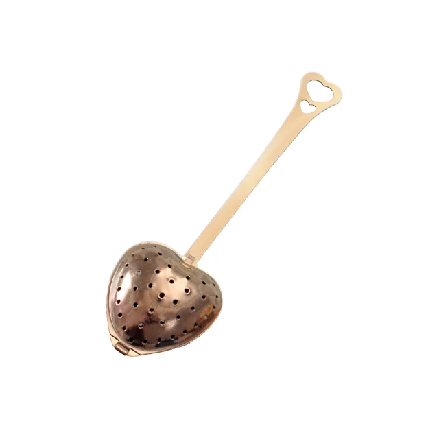 Hot Selling Tea Tools Stainless Steel Heart Shaped Tea Strainer Tea Infuser With Handle, Silvery, gold, rose gold
Hot Selling Tea Tools Stainless Steel Heart Shaped Tea Strainer Tea Infuser With Handle, Silvery, gold, rose gold