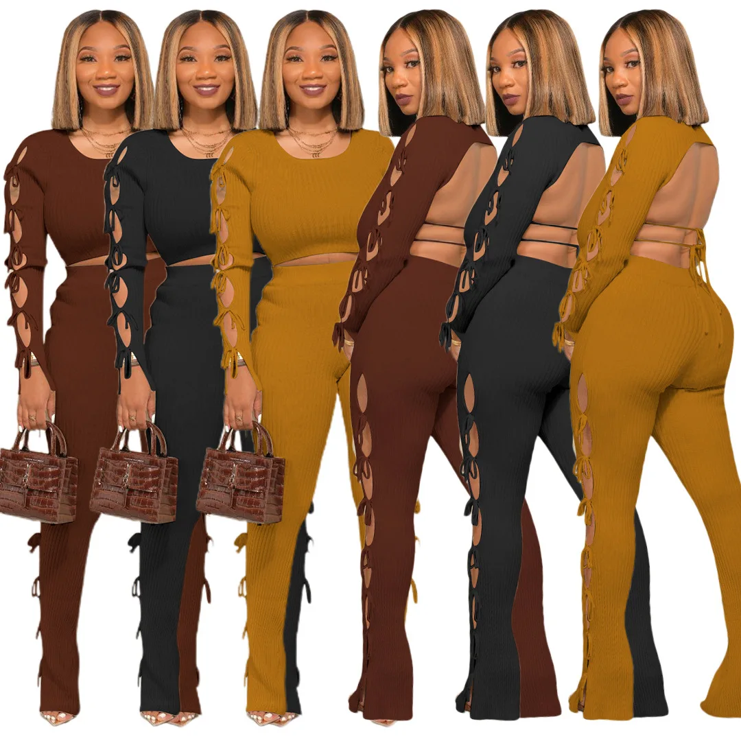 Customized LOGO XL Women's Fashion New Products Autumn and Winter Pure Color Women's Halter Strap Set YD8556, Picture
Customized LOGO XL Women's Fashion New Products Autumn and Winter Pure Color Women's Halter Strap Set YD8556, Picture