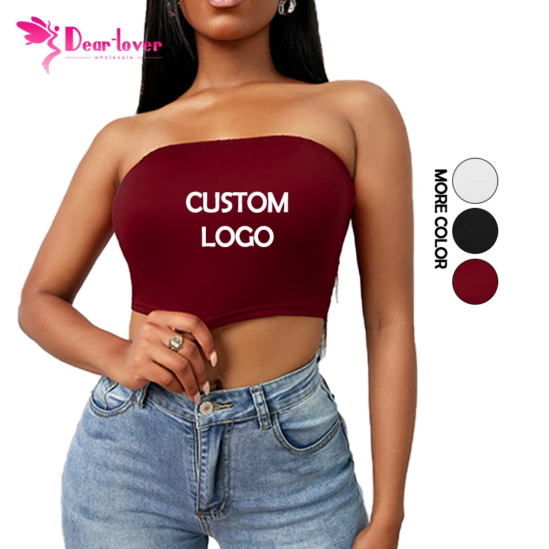 2022 Custom Logo Printed Cute Workout Shirts Sexy Solid Color White Black Knit Tube Women Crop Top, Customized crop top
2022 Custom Logo Printed Cute Workout Shirts Sexy Solid Color White Black Knit Tube Women Crop Top, Customized crop top