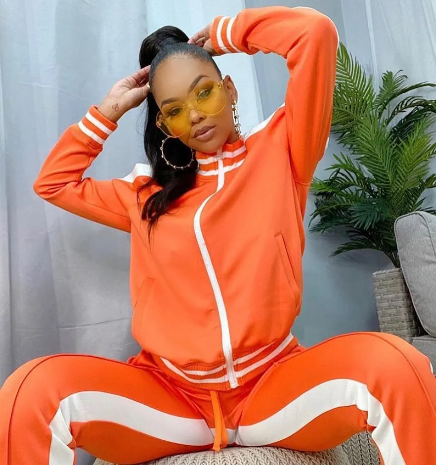 Hot Sale Autumn Solid Open Shoulder Strip Long Sleeve Jackets Casual Sportwear Female Tracksuit 2 Piece Set Women Joggers Suits, Picture
Hot Sale Autumn Solid Open Shoulder Strip Long Sleeve Jackets Casual Sportwear Female Tracksuit 2 Piece Set Women Joggers Suits, Picture