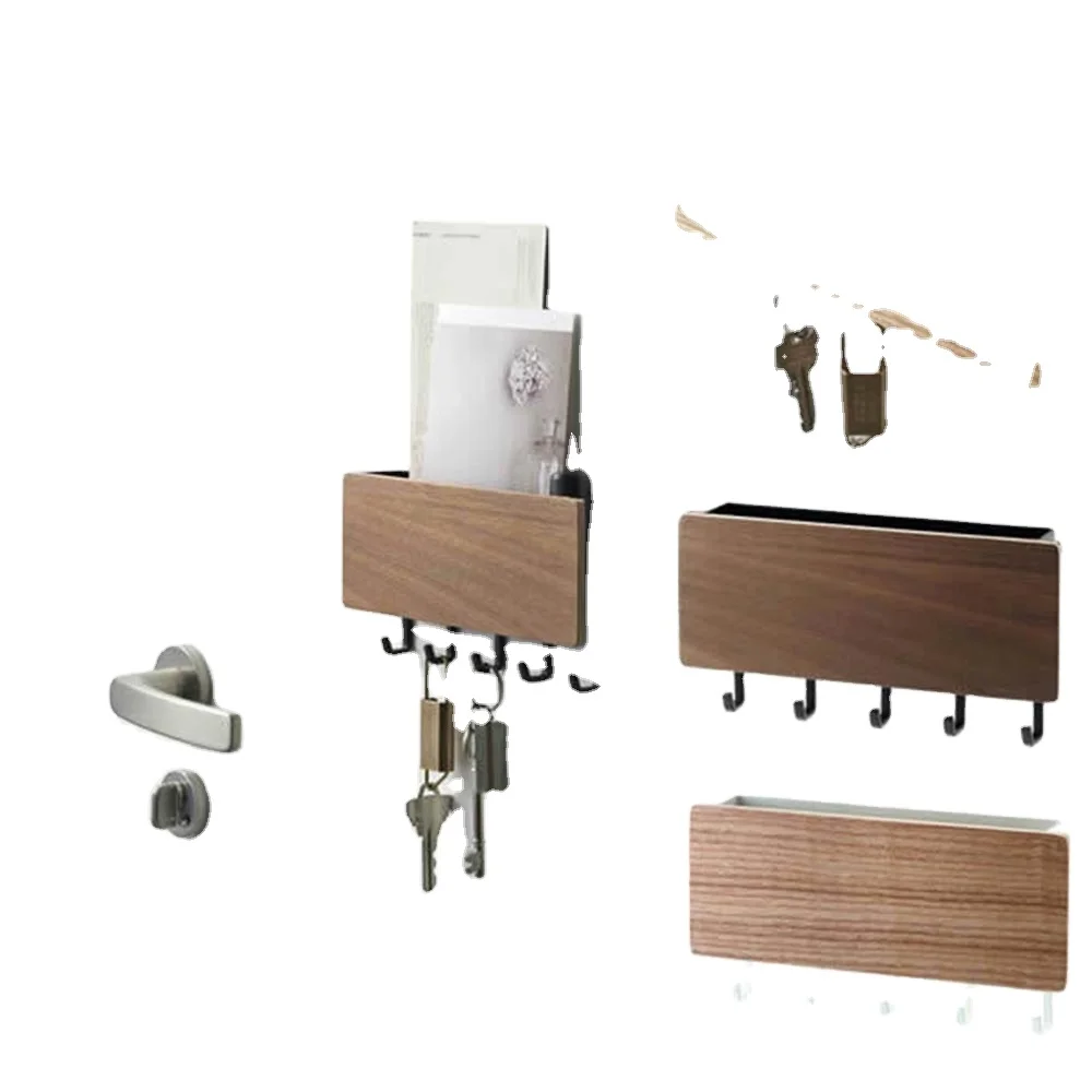 New Wall-hung Type Wooden Decorative Wall with 5 hooks adhesive wall mounted key mail holder
New Wall-hung Type Wooden Decorative Wall with 5 hooks adhesive wall mounted key mail holder