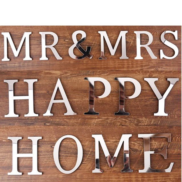 Hotselling DIY mirror English alphabet letter wall stickers Home wall decoration Educational toys Photography props, Customized color
Hotselling DIY mirror English alphabet letter wall stickers Home wall decoration Educational toys Photography props, Customized color