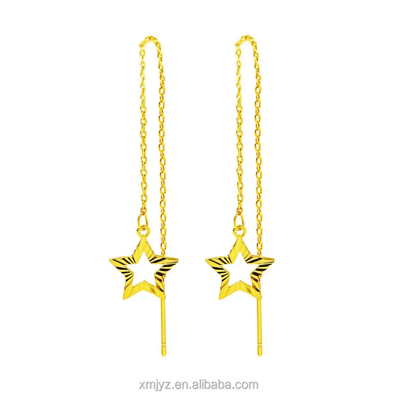 2020 New Simple Vietnamese Sand Gold Five-Pointed Star Ear Line Fashionable Temperament Star Earrings Personality Earrings
2020 New Simple Vietnamese Sand Gold Five-Pointed Star Ear Line Fashionable Temperament Star Earrings Personality Earrings
