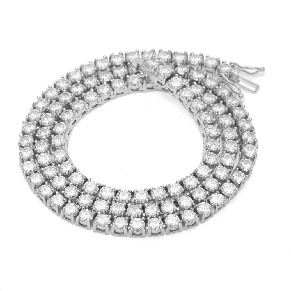 Hot Selling Custom Size Hiphop White Gold Plated Jewelry Iced Out Full AAA Cubic Zircon 3mm Copper Charm Tennis Chain Necklace
Hot Selling Custom Size Hiphop White Gold Plated Jewelry Iced Out Full AAA Cubic Zircon 3mm Copper Charm Tennis Chain Necklace