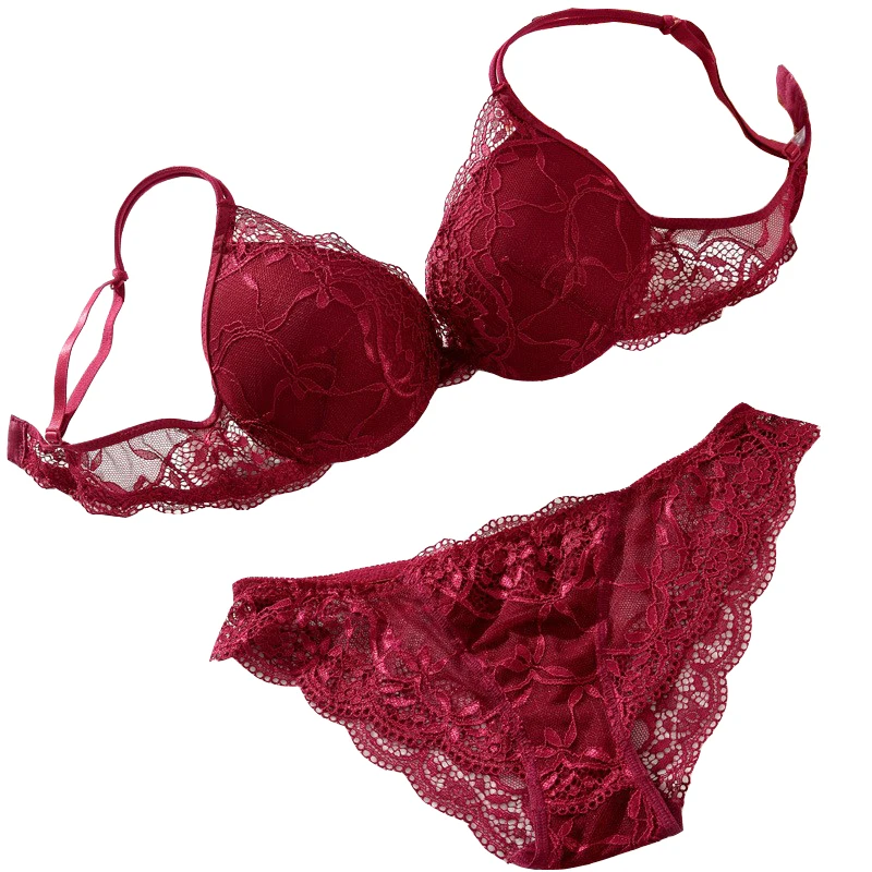 Bra wholesale Hot Selling Women Lace Bra Brief Set Fashion Lace Transparent Push Up Bra Panty Set Women Underwear Set
Bra wholesale Hot Selling Women Lace Bra Brief Set Fashion Lace Transparent Push Up Bra Panty Set Women Underwear Set
