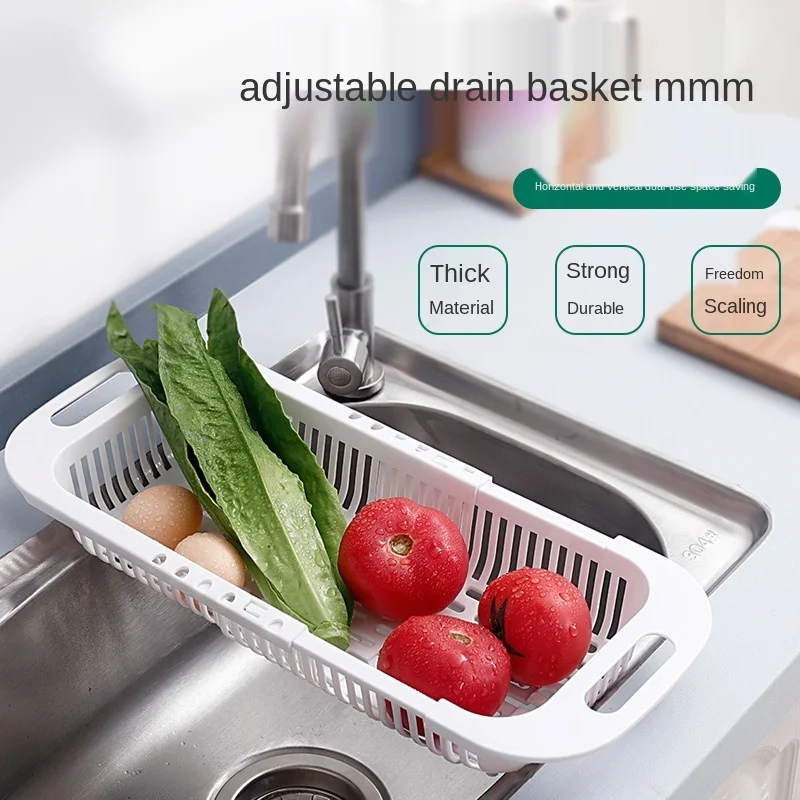 Kitchen Expandable Sink Strainer Drain Vegetable Fruit Drainer Basket Space Saving Washing Shelf Strain Rack Kitchen Organizer
Kitchen Expandable Sink Strainer Drain Vegetable Fruit Drainer Basket Space Saving Washing Shelf Strain Rack Kitchen Organizer