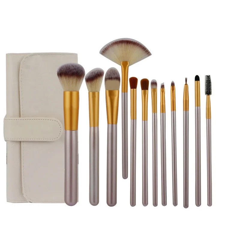 Best Selling 12pcs/set Nylon Hair Makeup Brush Sets With PU Bag Cosmetic Tools Custom Logo Wooden Handle Makeup Brushes For Girl
Best Selling 12pcs/set Nylon Hair Makeup Brush Sets With PU Bag Cosmetic Tools Custom Logo Wooden Handle Makeup Brushes For Girl
