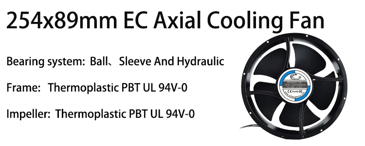 Cooling Fan, 254x89mm, 25489, 250mm, 220v - detail 12