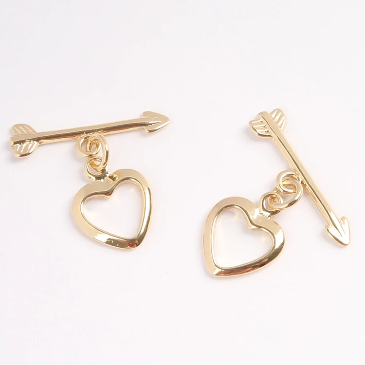 XuQian Gold Adjustable Heart Toggle Clasp for DIY Jewelry Bracelet 
XuQian Gold Adjustable Heart Toggle Clasp for DIY Jewelry Bracelet