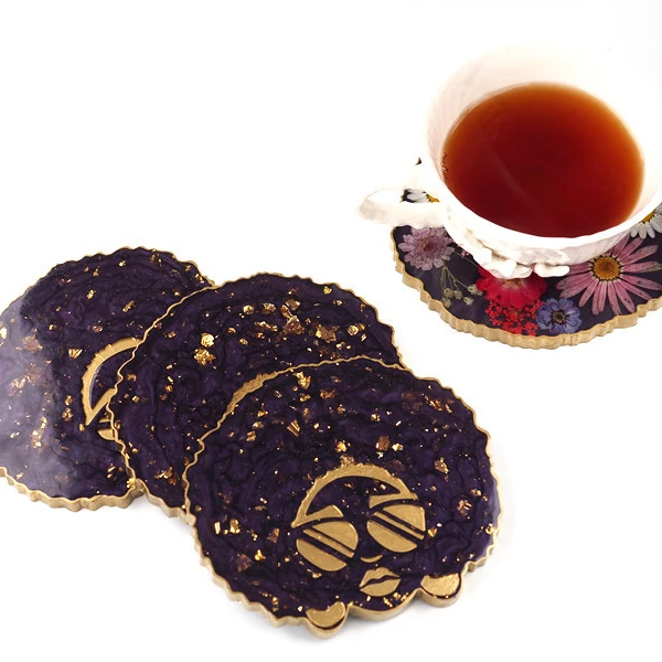 DIY crystal resin dripping irregular coaster explode glasses girl coffee cup mat mirror mold, White
DIY crystal resin dripping irregular coaster explode glasses girl coffee cup mat mirror mold, White