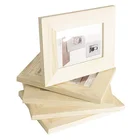 Best selling natural color unfinished diy solid wood love photo frame