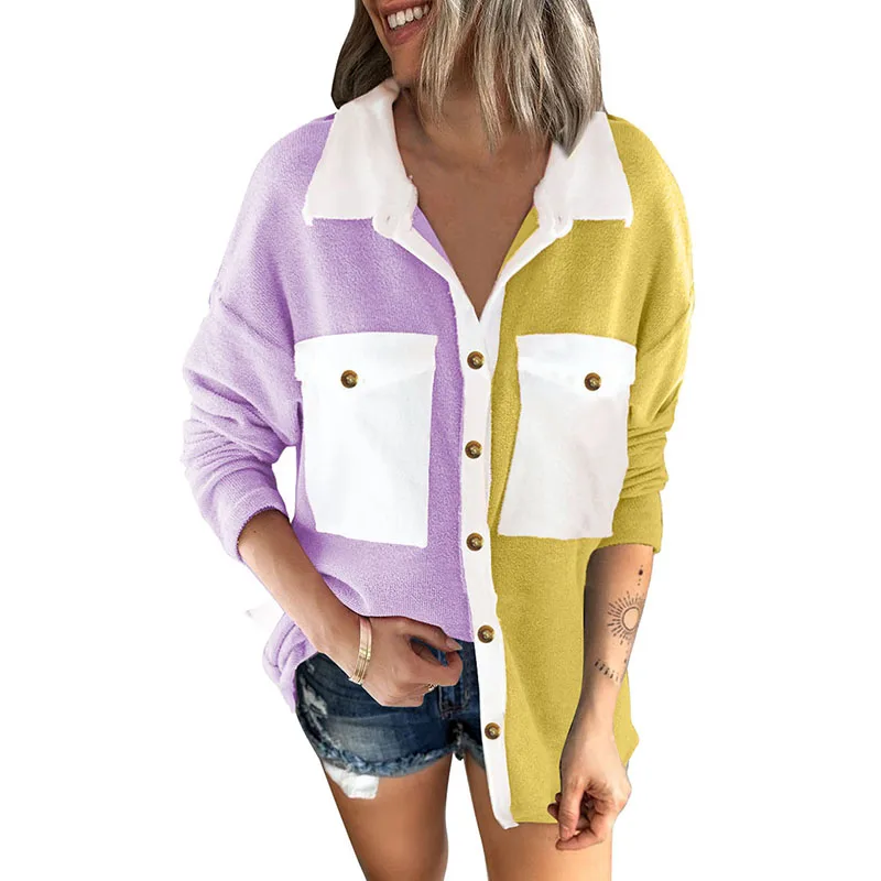 2021 Hot Sale Wholesale Winter Coat Women Sun City French Terry Colorblock Shacket, Customized coat women
2021 Hot Sale Wholesale Winter Coat Women Sun City French Terry Colorblock Shacket, Customized coat women
