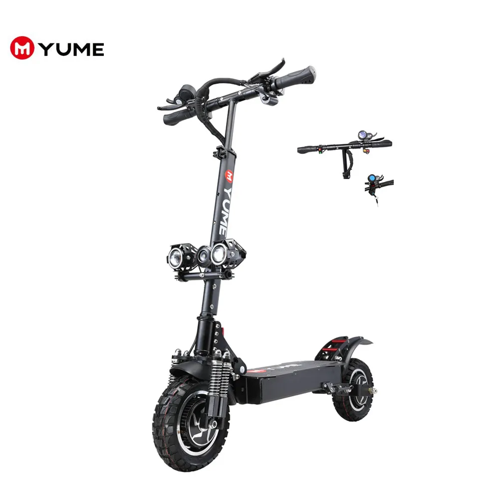 YUME EU Warehouse in France 2019 new design folding electric scooter for adults with good quality battery, Black
YUME EU Warehouse in France 2019 new design folding electric scooter for adults with good quality battery, Black