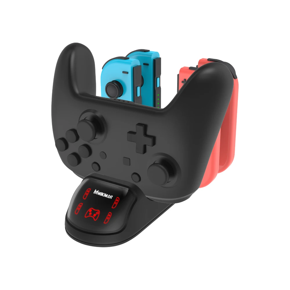 TNS0102 5in1 charging dock switch gamepad charging stand NS game console charger PRO handle charger with indicator light
TNS0102 5in1 charging dock switch gamepad charging stand NS game console charger PRO handle charger with indicator light