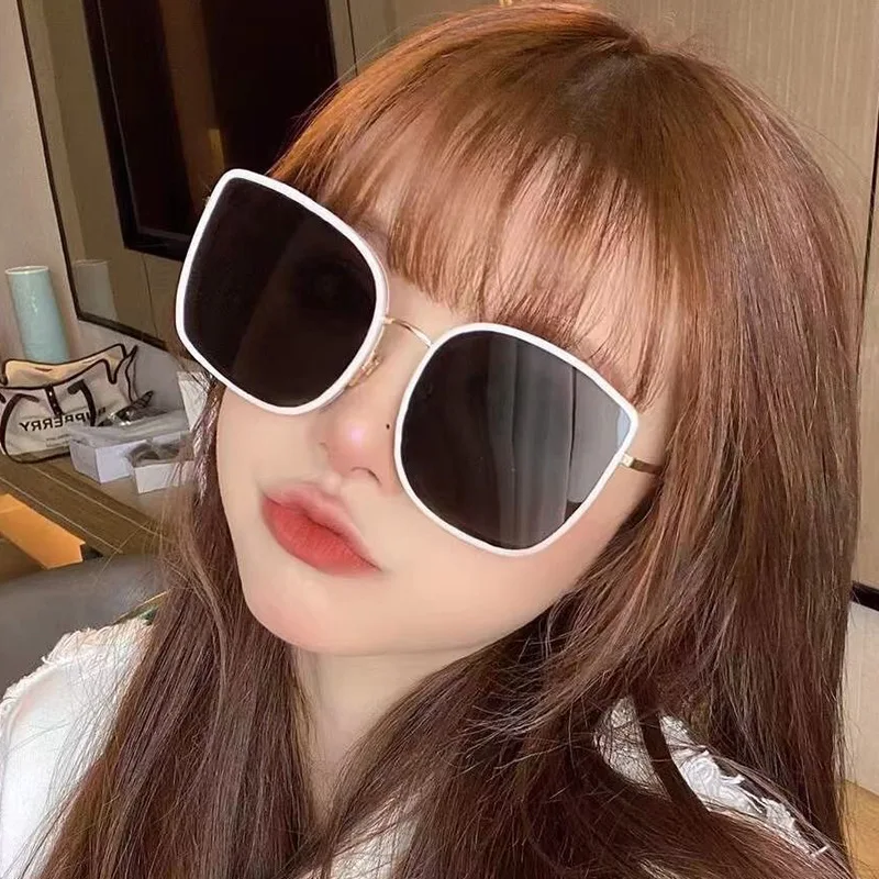 New beige sunglasses ladies trendy big frame korean ins glasses net red same sunglasses, Picture
New beige sunglasses ladies trendy big frame korean ins glasses net red same sunglasses, Picture