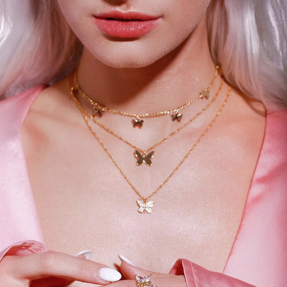 stainless steel butterfly designs women ice out pendant jewelry gold color necklaces, Picture
stainless steel butterfly designs women ice out pendant jewelry gold color necklaces, Picture