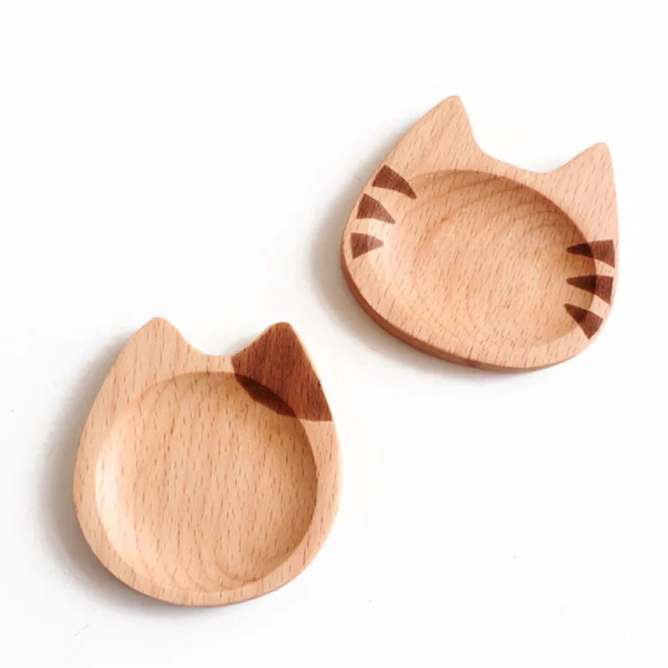 Wholesale cute cat shape small wooden snacks saucer wooden dish, Natural as picture
Wholesale cute cat shape small wooden snacks saucer wooden dish, Natural as picture