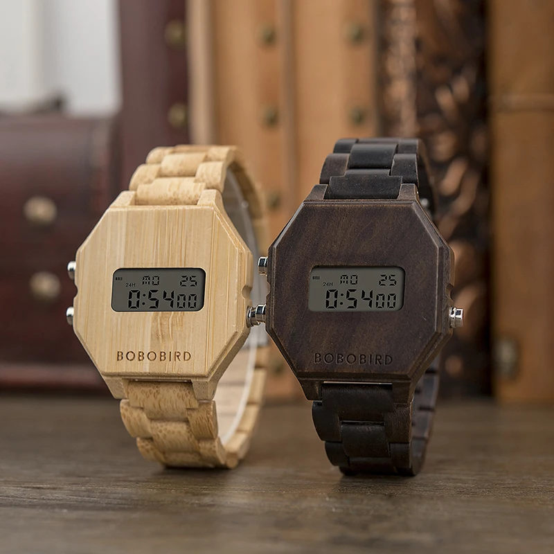 Best Sale Gift watch box wood Custom Watch Logo Square Chronograph Multifunction Wooden Digital Watches for Men
Best Sale Gift watch box wood Custom Watch Logo Square Chronograph Multifunction Wooden Digital Watches for Men
