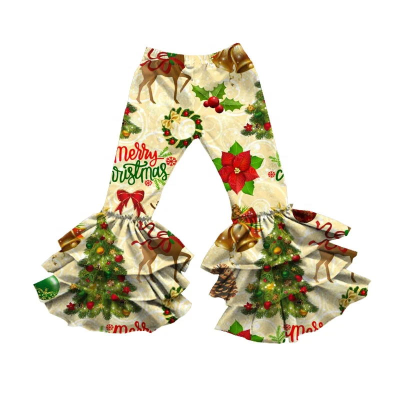 Children Clothes Baby Girls Christmas Prints Pant Fashion Kids Ruffle Trousers Cotton Bell Bottom Pants, Picture shows
Children Clothes Baby Girls Christmas Prints Pant Fashion Kids Ruffle Trousers Cotton Bell Bottom Pants, Picture shows