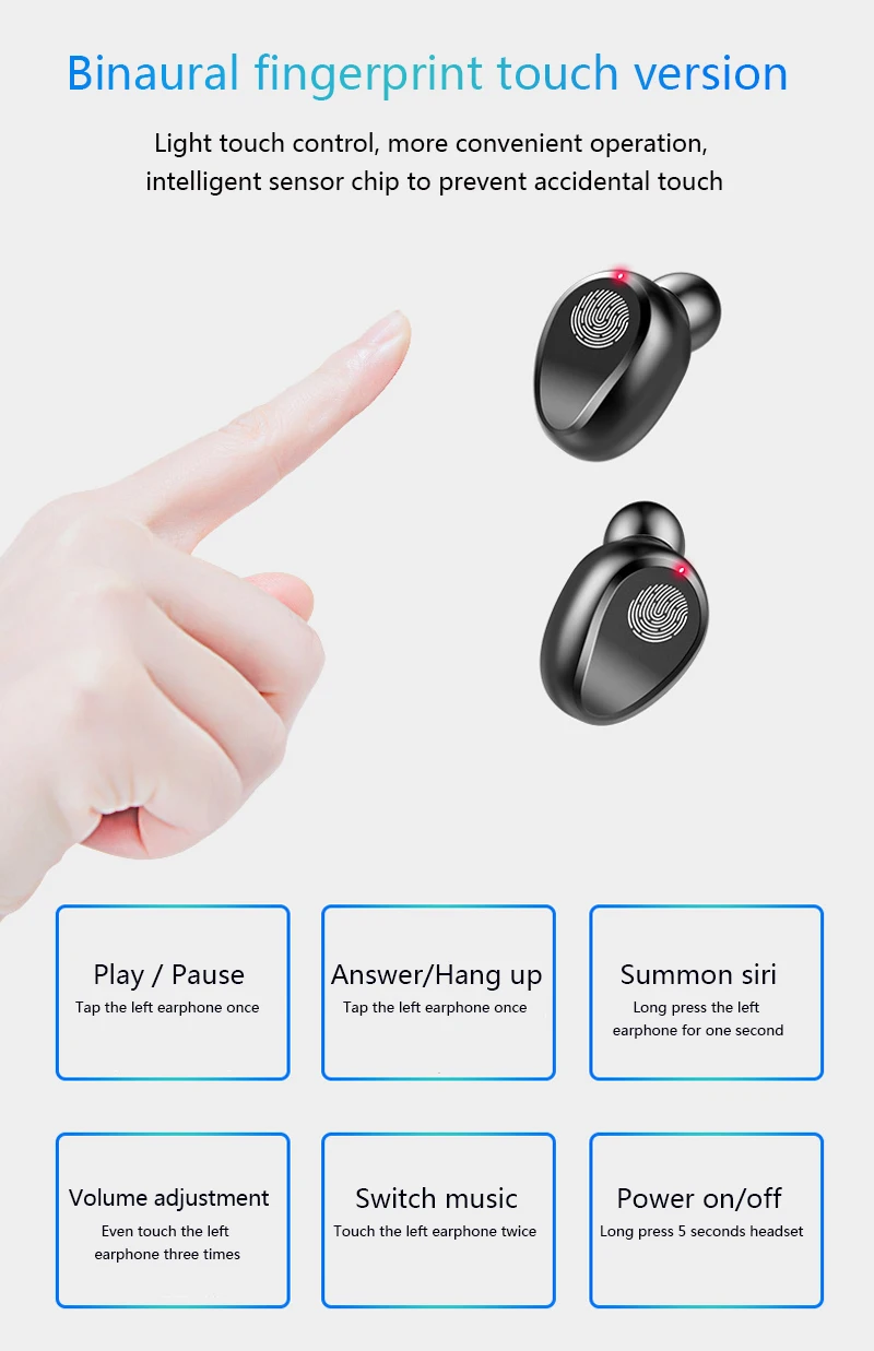 F9 Wireless Bluetooth Earphone