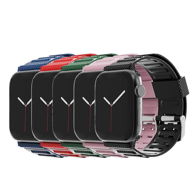 Factory Wholesale 38/40mm 42/44mm Watch Strap For Apple Iwatch Smart Watch Band For Apple iwatch Series 7 Strap 41mm 45mm, 5 colors
Factory Wholesale 38/40mm 42/44mm Watch Strap For Apple Iwatch Smart Watch Band For Apple iwatch Series 7 Strap 41mm 45mm, 5 colors
