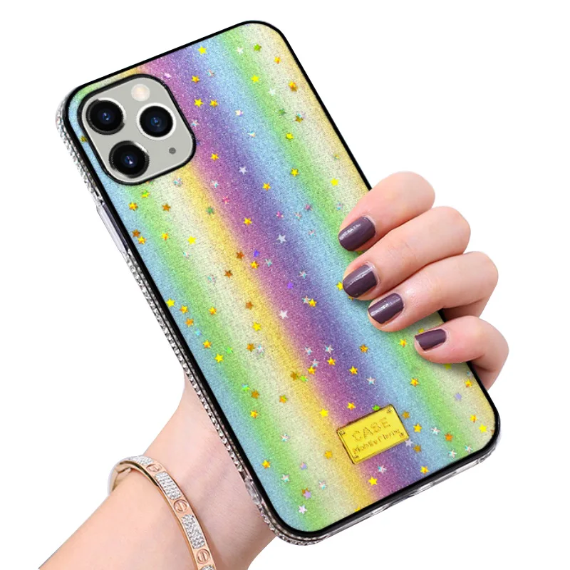 Bling rainbow Shiny stars phone case aesthetic glitter Rhinestone for iphone XR 8PLUS Case, 4 colors
Bling rainbow Shiny stars phone case aesthetic glitter Rhinestone for iphone XR 8PLUS Case, 4 colors