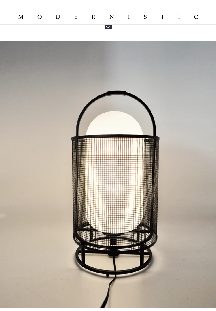 Wholesale modern industrial hotel bedside lamp 120V/240V black metal lighting table lamp