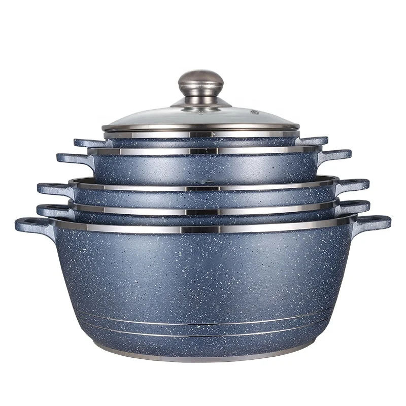 Eco-friendly 10 PCS non stick marble coating aluminum soup cooking pot cookware set
Eco-friendly 10 PCS non stick marble coating aluminum soup cooking pot cookware set