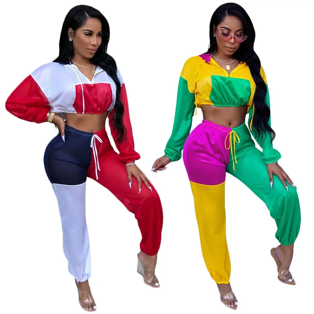 BE-20090261 SN3458 women fashion patch contrast color hooded two piece set outfit SN3458
BE-20090261 SN3458 women fashion patch contrast color hooded two piece set outfit SN3458
