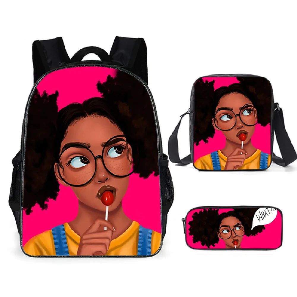 Hot Selling Custom Backpack Latest Black African Art Girls Printing Bags Children Kids School Bags
Hot Selling Custom Backpack Latest Black African Art Girls Printing Bags Children Kids School Bags
