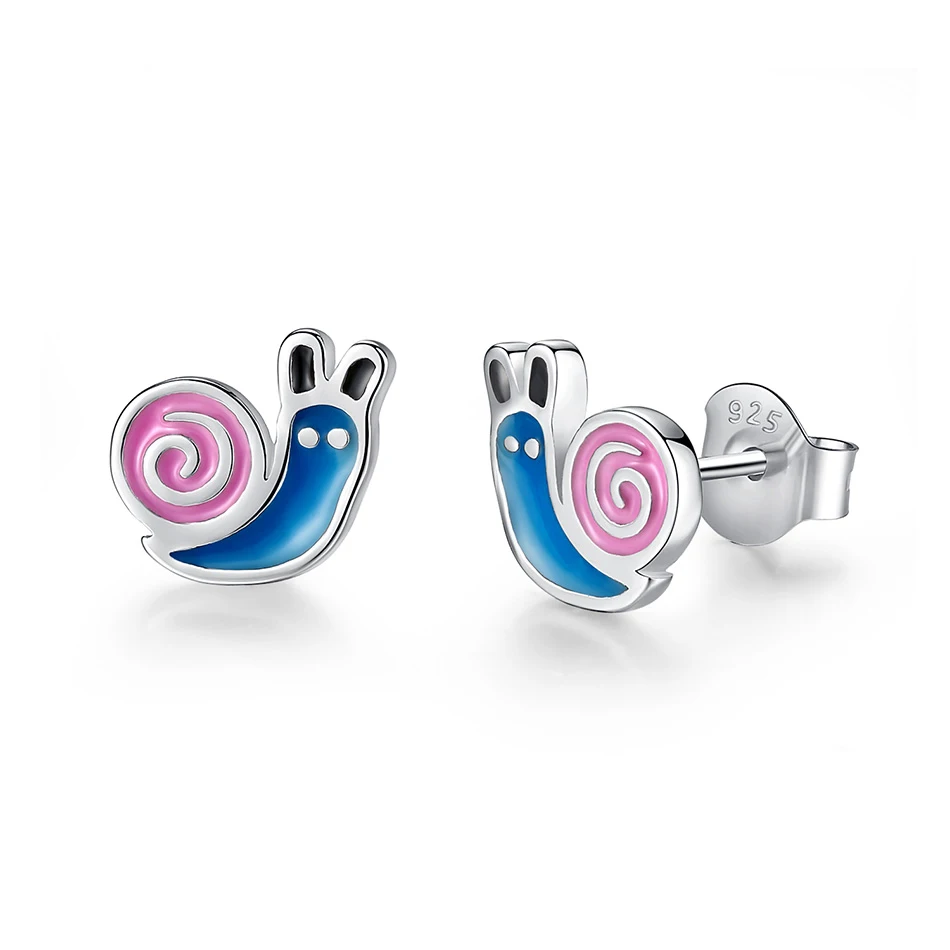 Kids Jewelry 100% 925 Sterling Silver Blue Color Enamel Stud Earrings For Women Fashion Snail Shape Jewelry Gift
Kids Jewelry 100% 925 Sterling Silver Blue Color Enamel Stud Earrings For Women Fashion Snail Shape Jewelry Gift