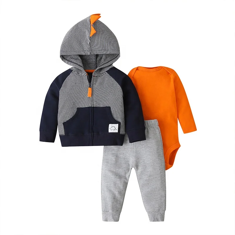 Wholesale Price Autumn Casual Style Cute Dinosaur Costume Cotton 3pcs Baby Boy Clothing Set, Gray, orange
Wholesale Price Autumn Casual Style Cute Dinosaur Costume Cotton 3pcs Baby Boy Clothing Set, Gray, orange