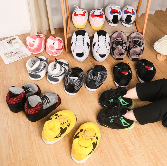 Customize Soft Plush AJ Sneaker aj Slippers Cozy Indoor Outdoor Warm Unisex Yeezy Slipper, As picture
Customize Soft Plush AJ Sneaker aj Slippers Cozy Indoor Outdoor Warm Unisex Yeezy Slipper, As picture