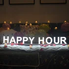 Holiday Led Light Abcmix LED DIY Plastic Light Table Party Wedding Hotel House Holiday Decoration Letters