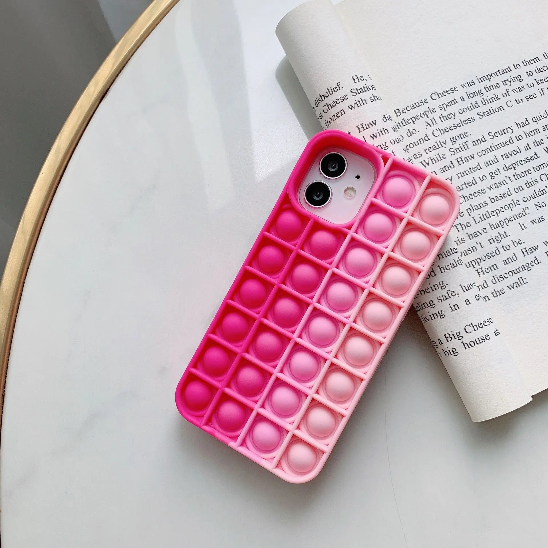 New Creative Silicone Push Pop Bubble Fidget Fidget Pop It Toys Phone Cover For Iphone, Customized
New Creative Silicone Push Pop Bubble Fidget Fidget Pop It Toys Phone Cover For Iphone, Customized