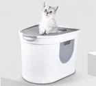 More Cute Pet Supplier Best Seller Top Entry Automatic Cat Litter Box Self Cleaning Totally Enclosed Deodorant Cat Toilet