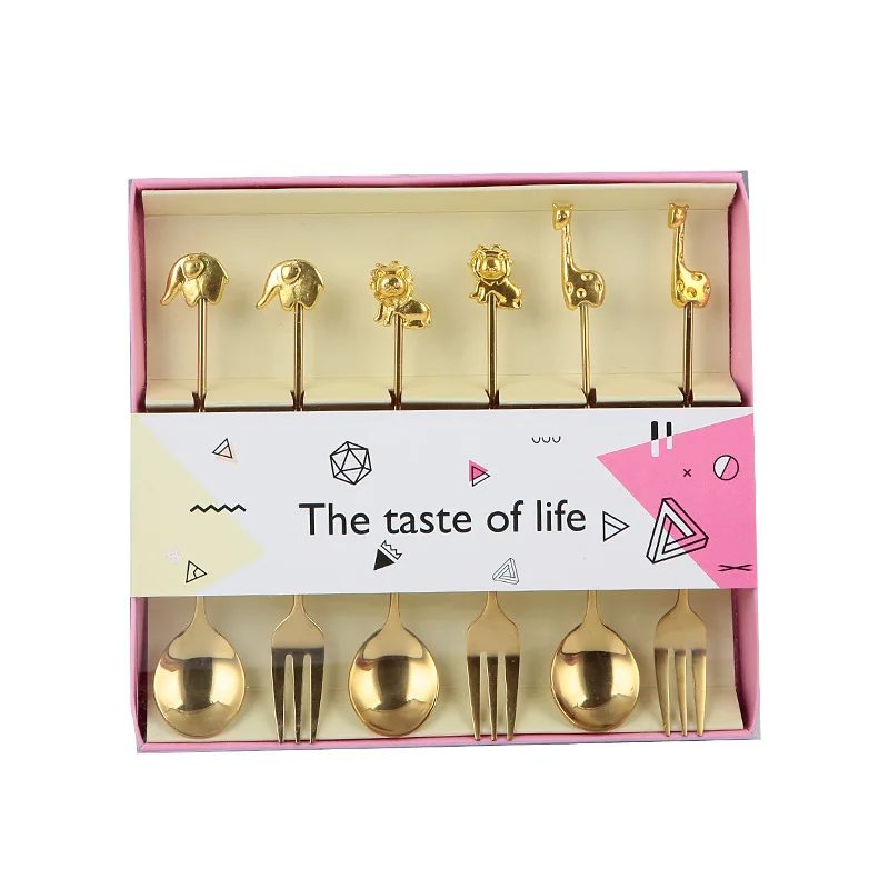 Cross-border tableware 304 stainless steel spork fruit fork coffee spoon moon cake fork dessert spoon small spoon set, Silver gold
Cross-border tableware 304 stainless steel spork fruit fork coffee spoon moon cake fork dessert spoon small spoon set, Silver gold