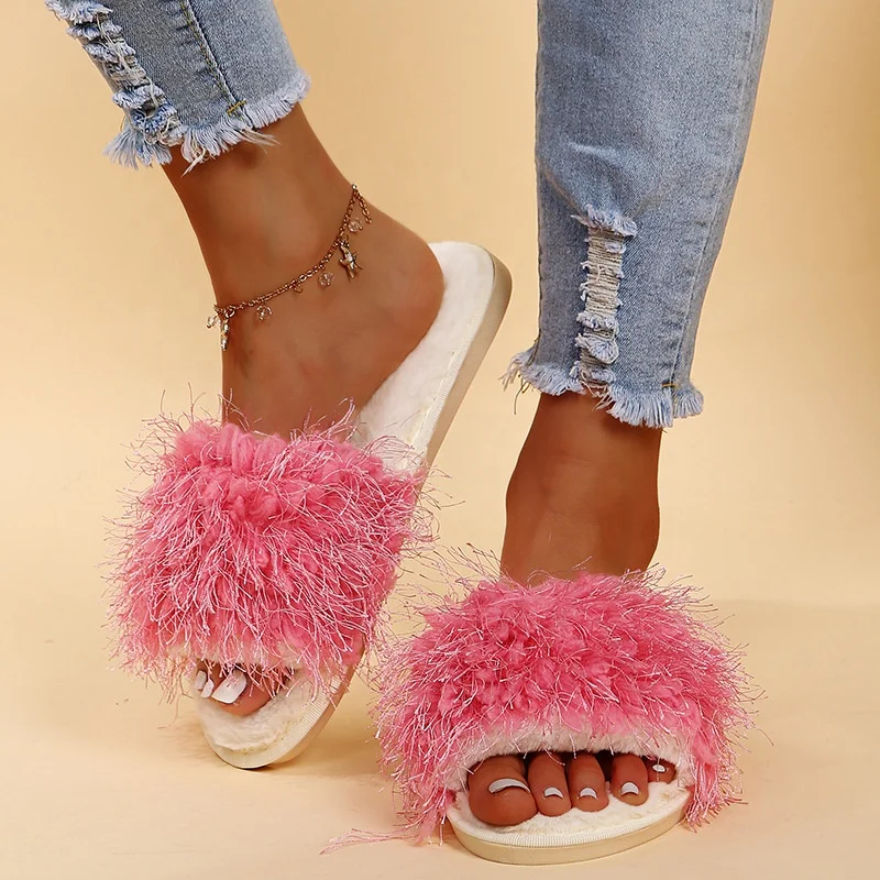 Comfortable Indoor Open Toe Oversized Luxury Fur House Winter Puffy Slippers For Women, Black, grey, beige, orange, pink
Comfortable Indoor Open Toe Oversized Luxury Fur House Winter Puffy Slippers For Women, Black, grey, beige, orange, pink