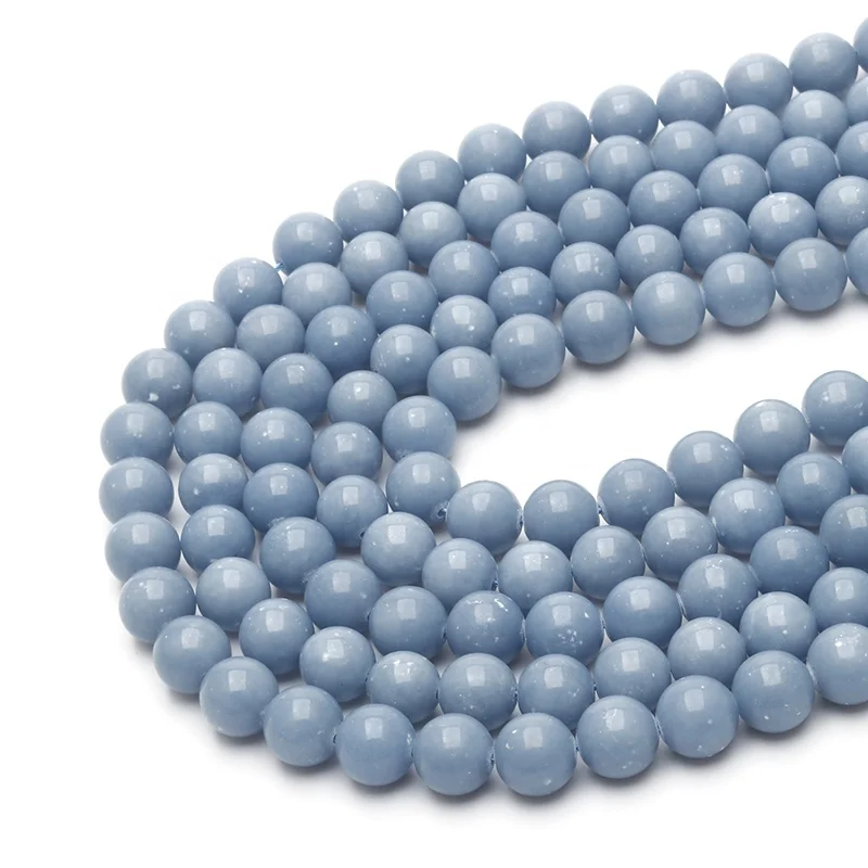 Natural Gemstone High Quality Loose Beads 4mm-12mm Blue Angel Stone for Fashion Accessories, 100% natural color
Natural Gemstone High Quality Loose Beads 4mm-12mm Blue Angel Stone for Fashion Accessories, 100% natural color