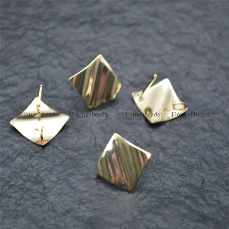 18k Gold plating Anti-fading Square Shape Earring Hooks with a loop fit Dangle Earrings Making
18k Gold plating Anti-fading Square Shape Earring Hooks with a loop fit Dangle Earrings Making