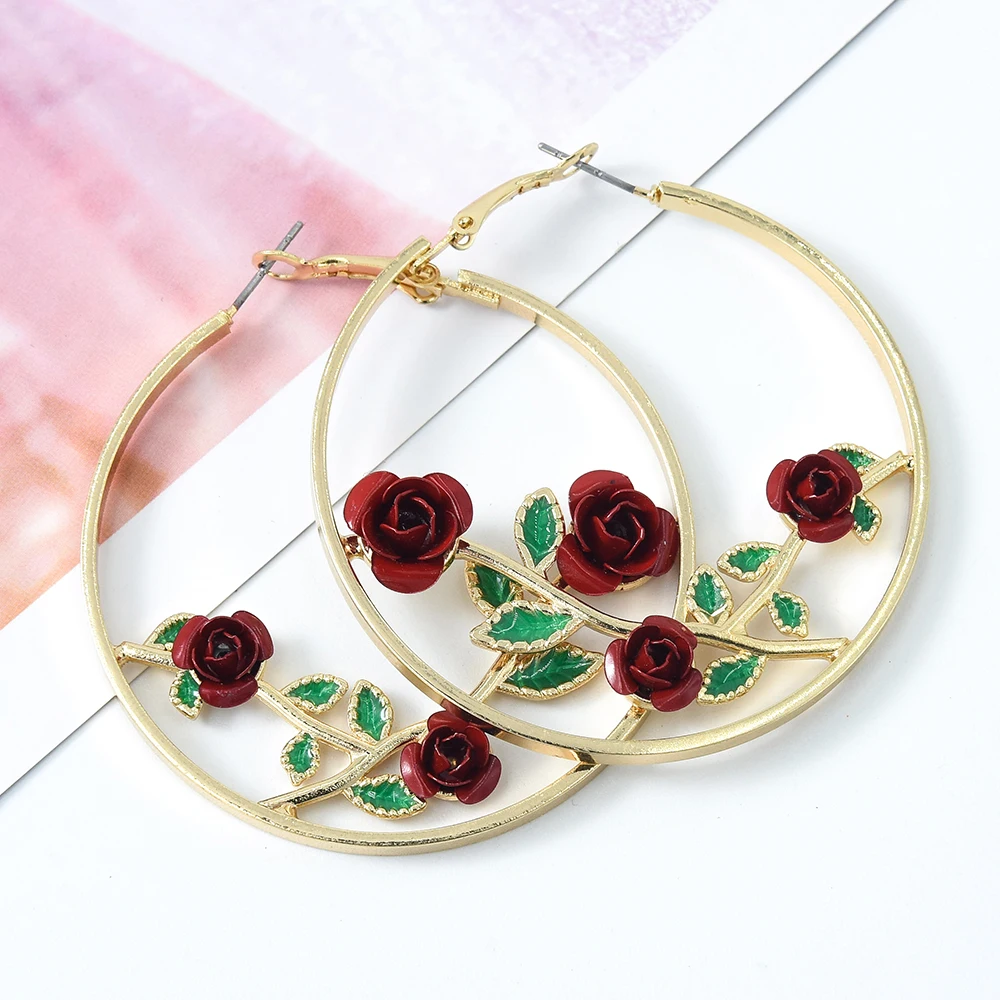 2021 Hot Sale Women Hoop Earrings Gold Gold Plated Rose Flower Earring Hoop Earrings
2021 Hot Sale Women Hoop Earrings Gold Gold Plated Rose Flower Earring Hoop Earrings