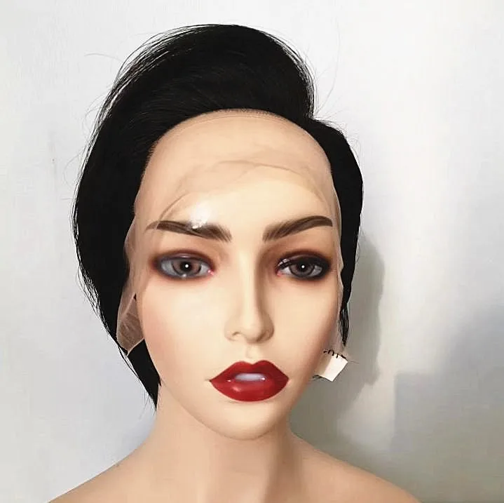 Cuticle Aligned Pre Plucked Brazilian Natural Black Pixie Cut Glueless Short Lace Front Wigs Human hair for White, Black women
Cuticle Aligned Pre Plucked Brazilian Natural Black Pixie Cut Glueless Short Lace Front Wigs Human hair for White, Black women