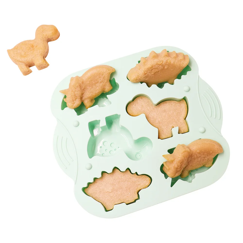 Dinosaur shape silicone cake mold 6 cavity baking mold DIY chocolate decoration tools
Dinosaur shape silicone cake mold 6 cavity baking mold DIY chocolate decoration tools