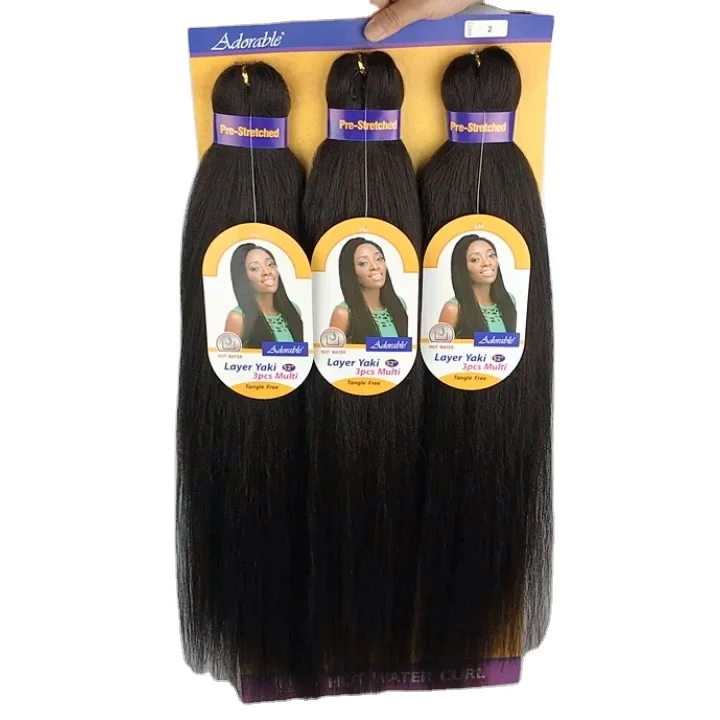 

Yaki Braiding Hair Hot Selling 100% Pre-Stretched Wholesale EZ Braid, 1/2/3