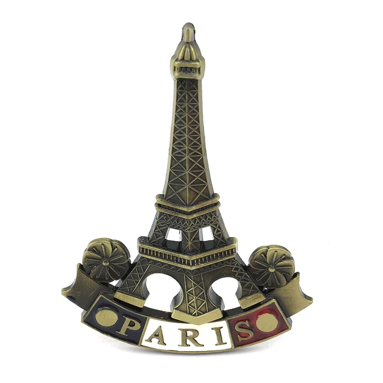 Loverly Paris enamel eiffel tower metal fridge magnet