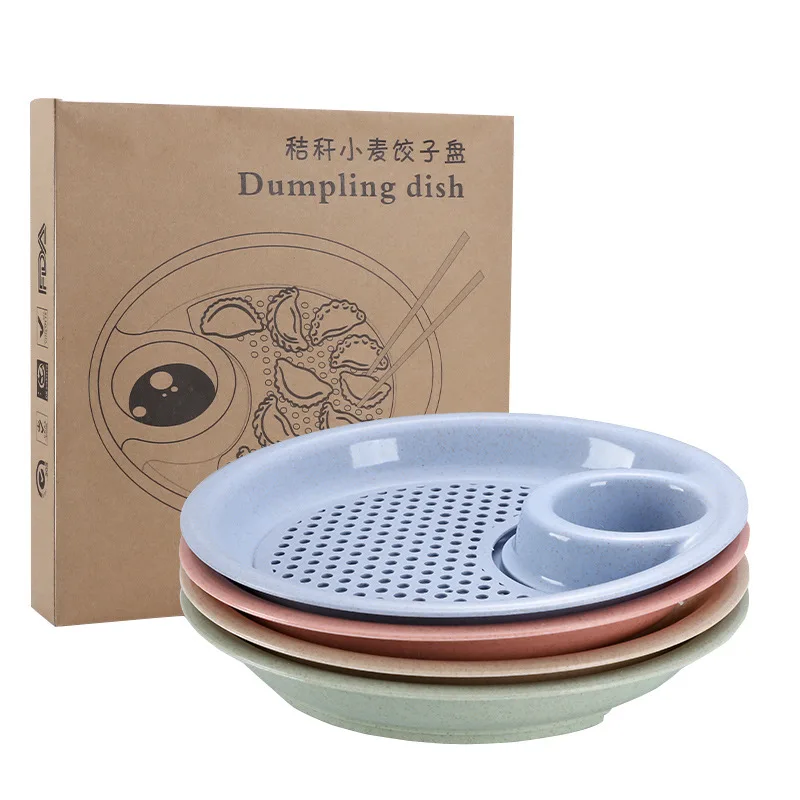 Factory Direct Dumpling Wheat Straw Plate Degradable Microwavable Plate With Vinegar Dish
Factory Direct Dumpling Wheat Straw Plate Degradable Microwavable Plate With Vinegar Dish
