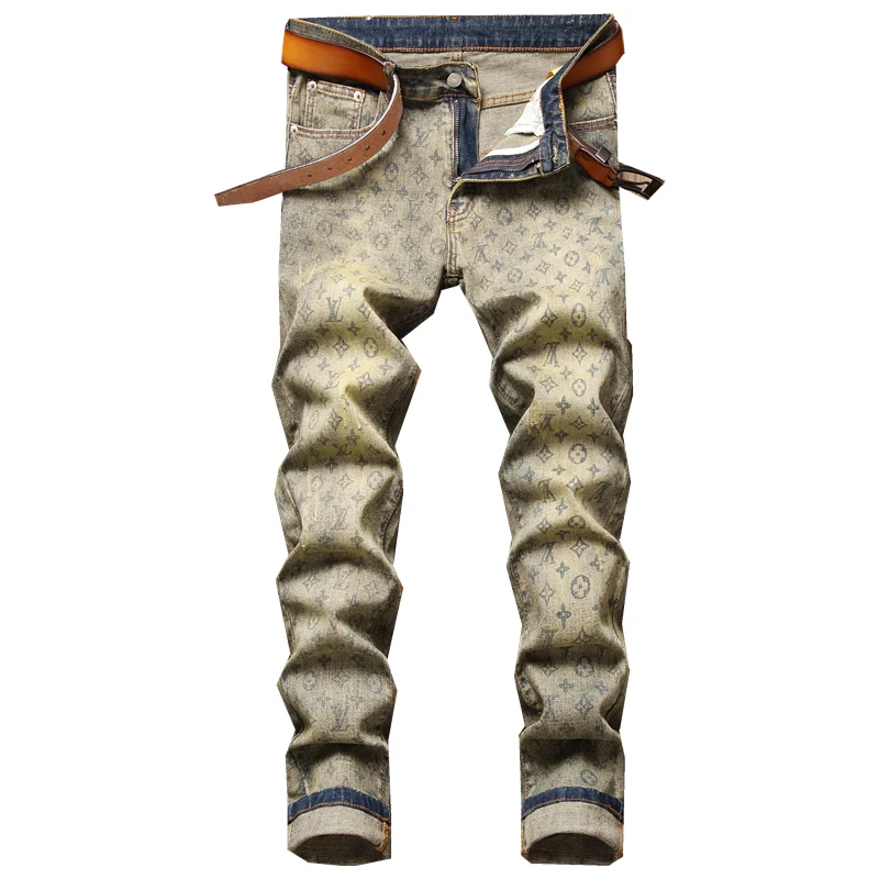Hot Sale Customized Men Fashion Ripped Pants With Badge Man Cool Fit Straight Denim Jeans
Hot Sale Customized Men Fashion Ripped Pants With Badge Man Cool Fit Straight Denim Jeans