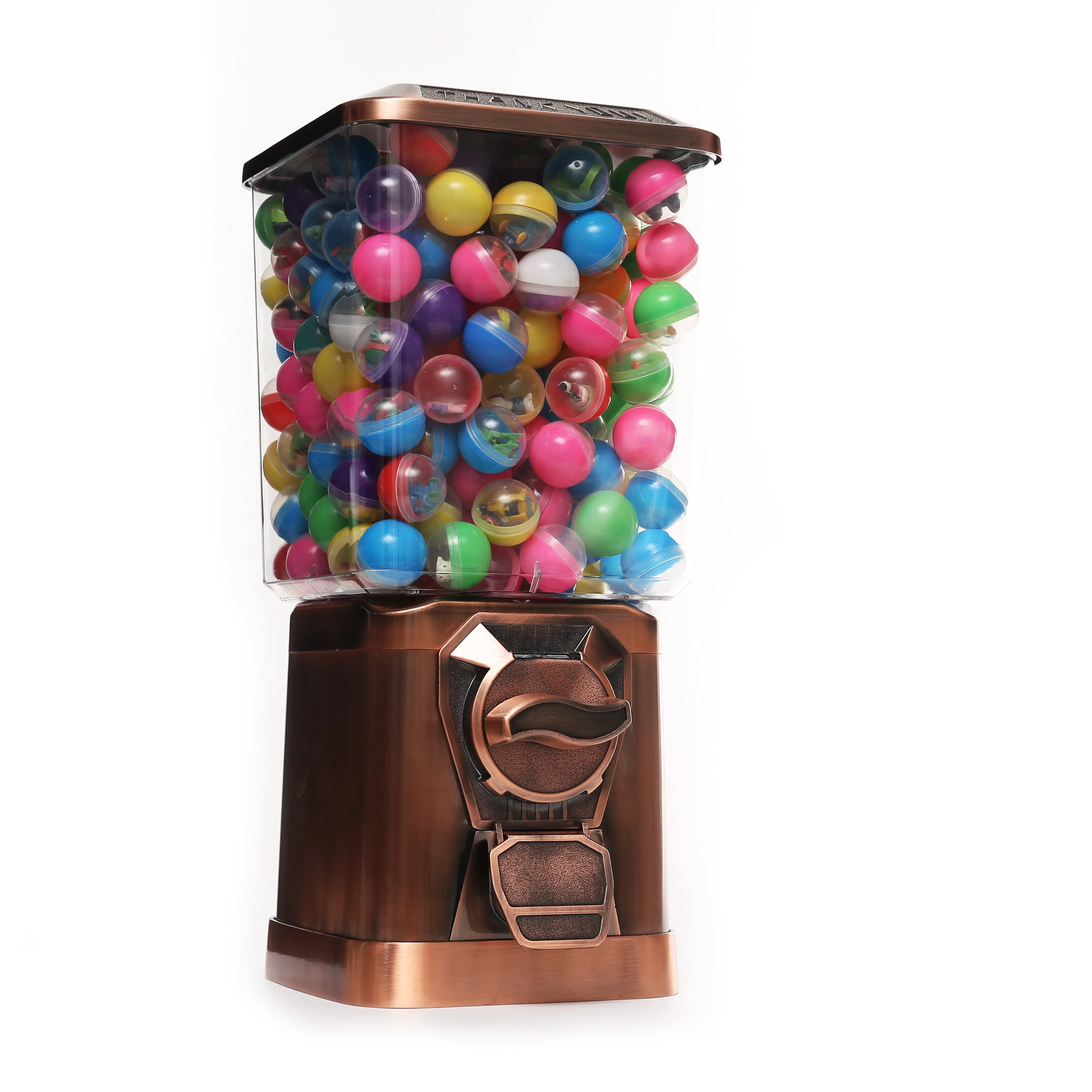 Antique Design Toys Gumball Capsule Gashapon Bouncy Ball Vending Machine Bronze color, Red bronze, green bronze
Antique Design Toys Gumball Capsule Gashapon Bouncy Ball Vending Machine Bronze color, Red bronze, green bronze