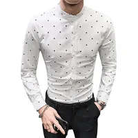 New fashion slim version designer men shirts stand collar official shirts for men polka dot men's shirts
New fashion slim version designer men shirts stand collar official shirts for men polka dot men's shirts